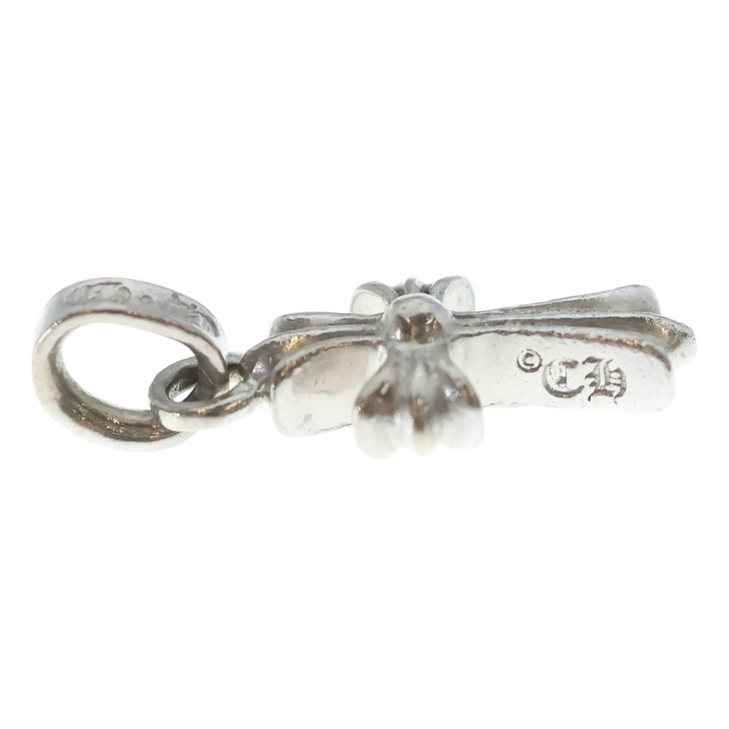 CHROME HEARTS(クロムハーツ) 18KWG CRS BBYFAT P SAP P ベイビーファットクロス PAVEピンクサファイヤ ペンダントトップ ホワイトゴールド