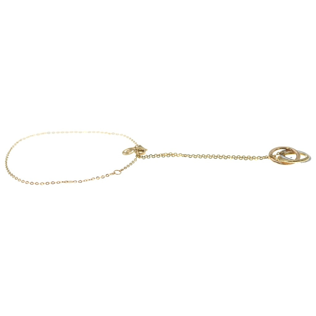 Cartier(カルティエ) トリニティブレスレット パヴェダイヤ ゴールド/ピンクゴールド/ホワイトゴールド レディース