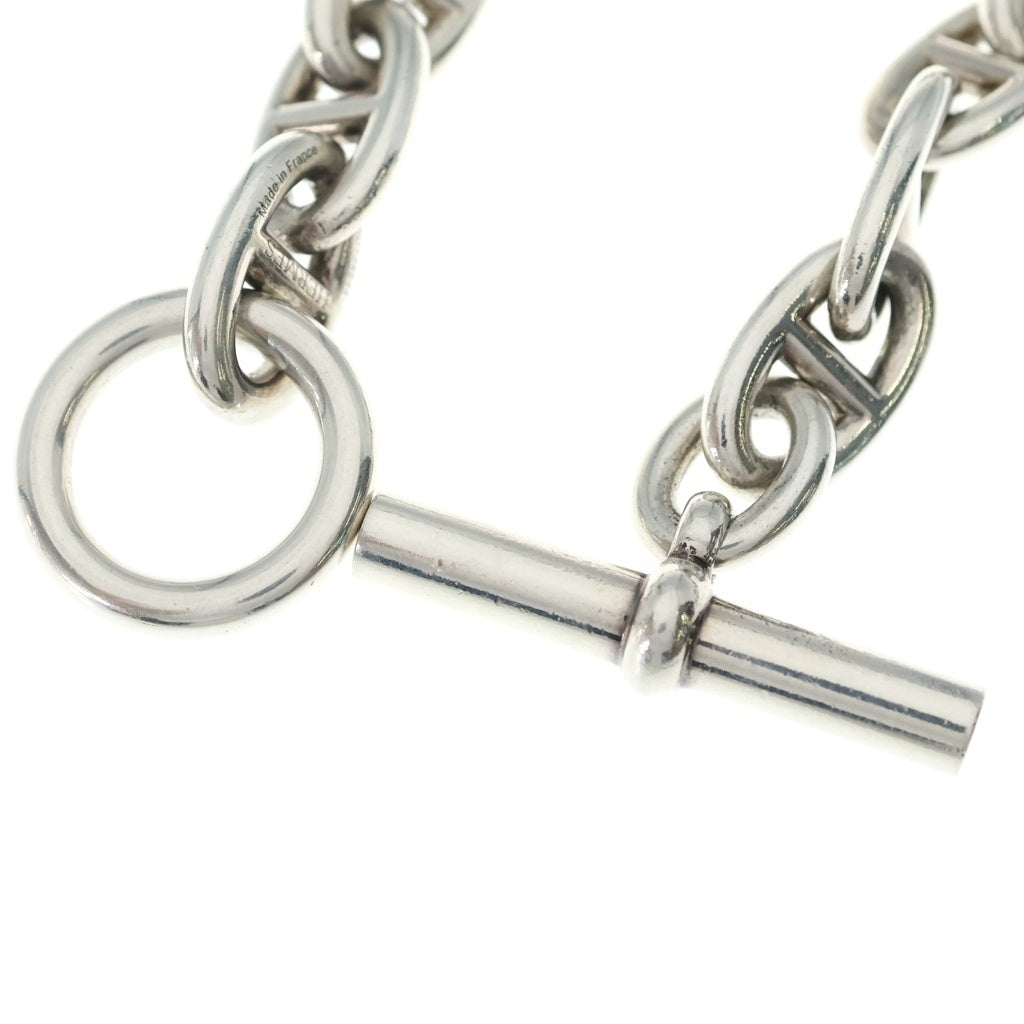 HERMES(エルメス) Chaine d'Ancre TGM シェーヌダンクルTGM 12コマ チェーンブレスレット シルバー レディース