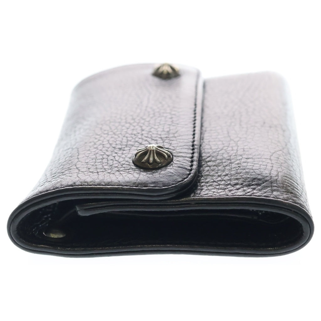 CHROME HEARTS(クロムハーツ) WAVE MINI ウェーブミニ レザーウォレット 財布 ブラックBCA373