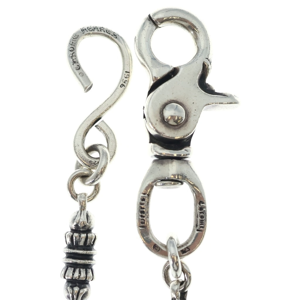 CHROME HEARTS(クロムハーツ) 1CLIP BARREL CROSSBALL 9LINK 1クリップ バレル リンク クロスボール ウォレットチェーン シルバー
