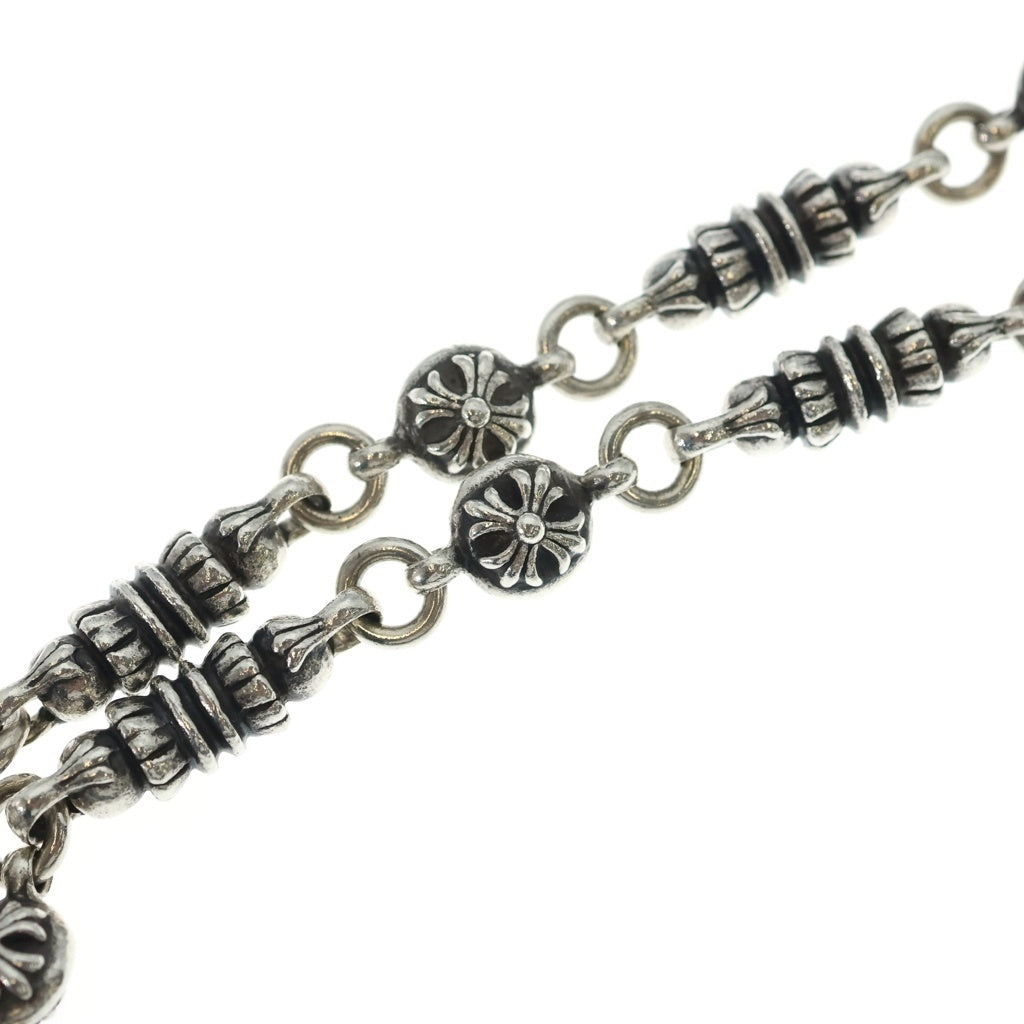 CHROME HEARTS(クロムハーツ) 1CLIP BARREL CROSSBALL 9LINK 1クリップ バレル リンク クロスボール ウォレットチェーン シルバー