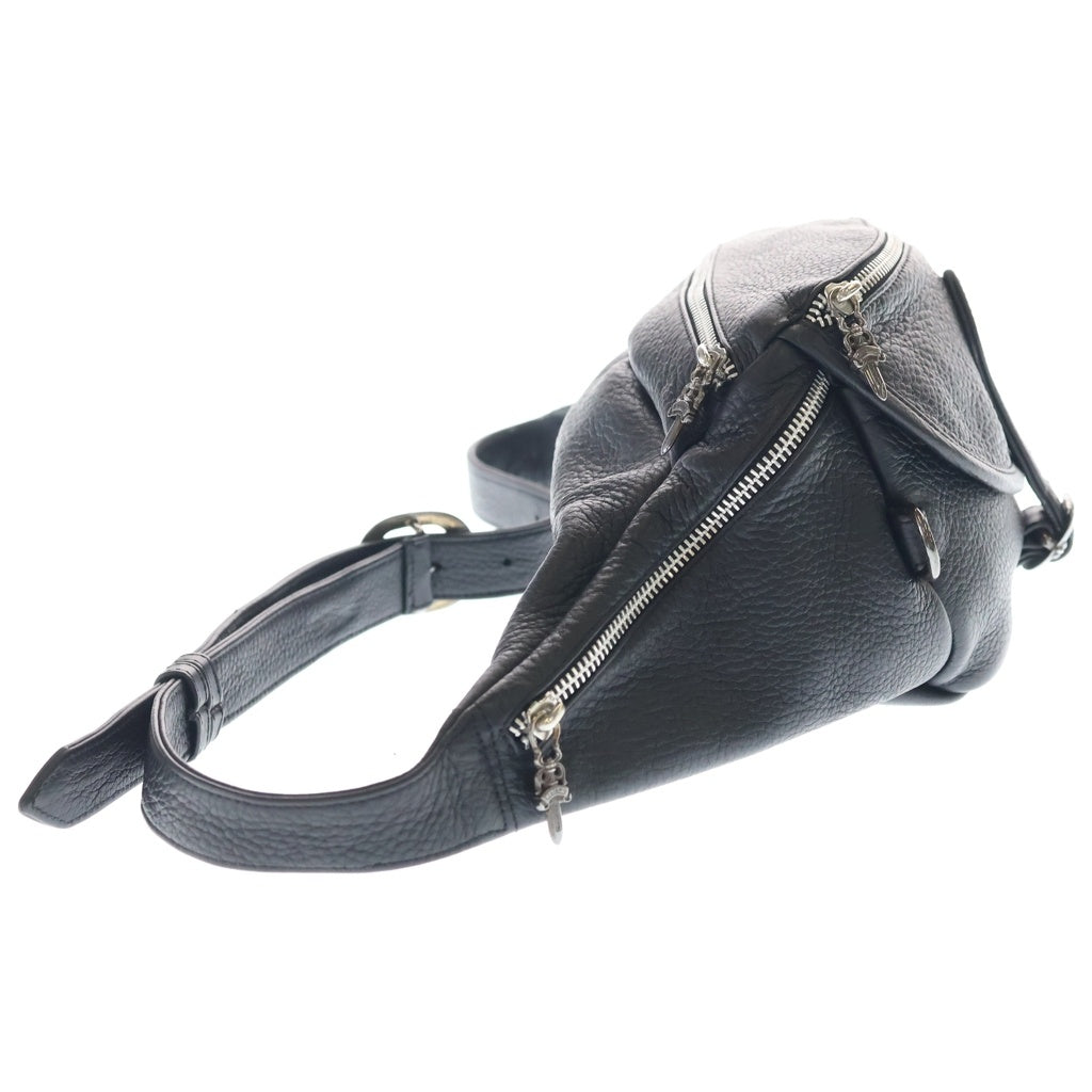 CHROME HEARTS(クロムハーツ) #1 SNAT PACK スナットパック ダガージップ ガンスリンガーベルト レザーウエストバッグ ブラック BCA378