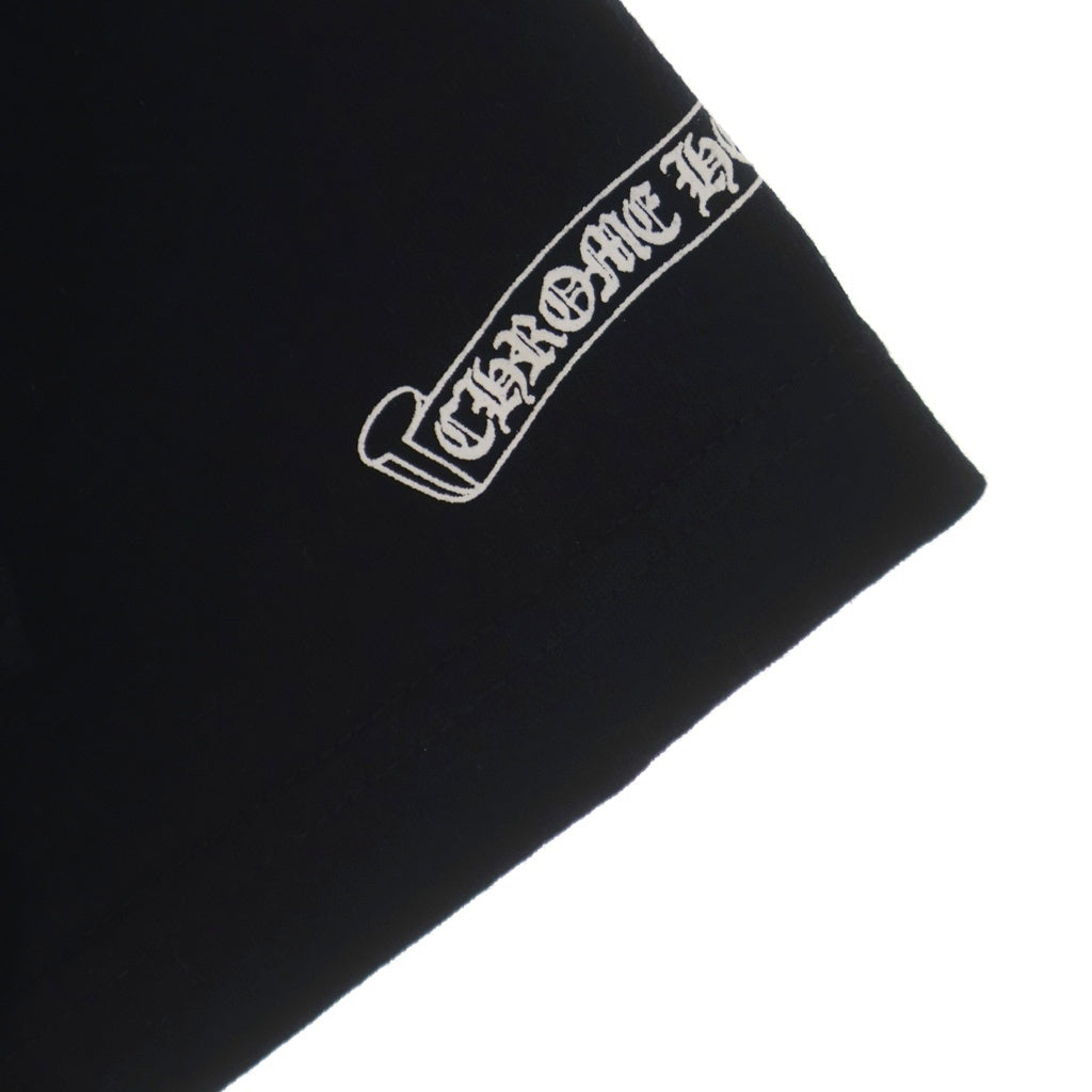 CHROME HEARTS(クロムハーツ) OLD CH T-SHIRT ホースシュー スクロールラベルプリント Tシャツ ブラック