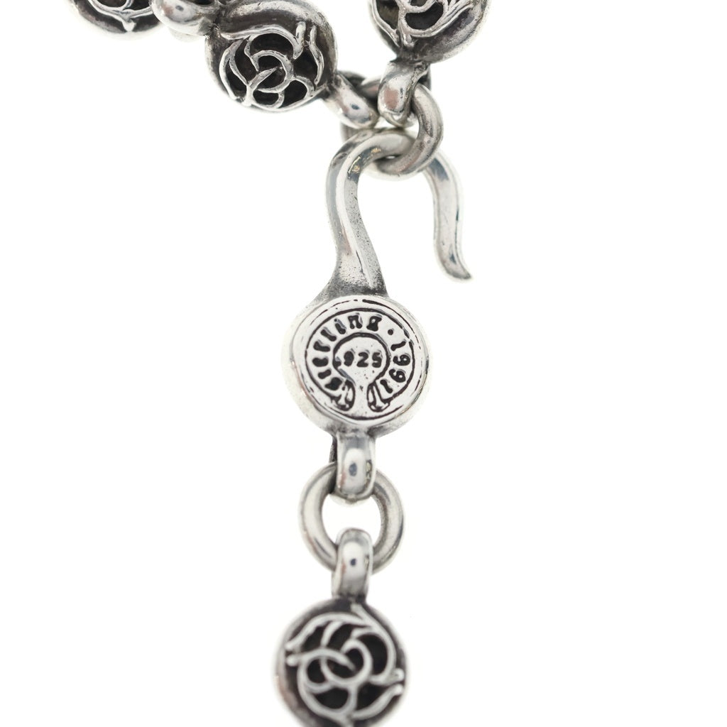 CHROME HEARTS(クロムハーツ) #1フローラルボールチェーン フレア ネックレス シルバー