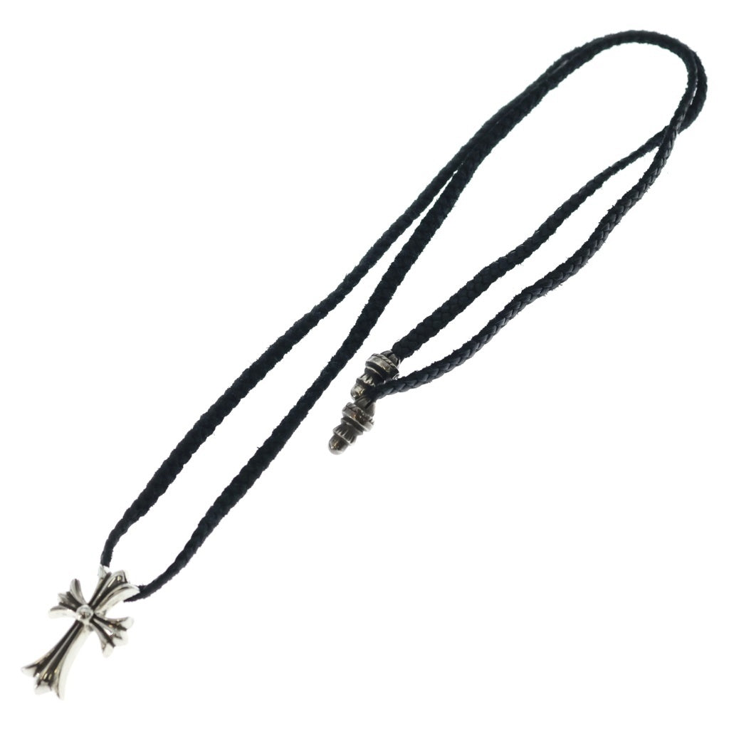 CHROME HEARTS(クロムハーツ) CH CRS SMLスモールCHクロス BC ボロチップブレイド ネックレス シルバー BCA220