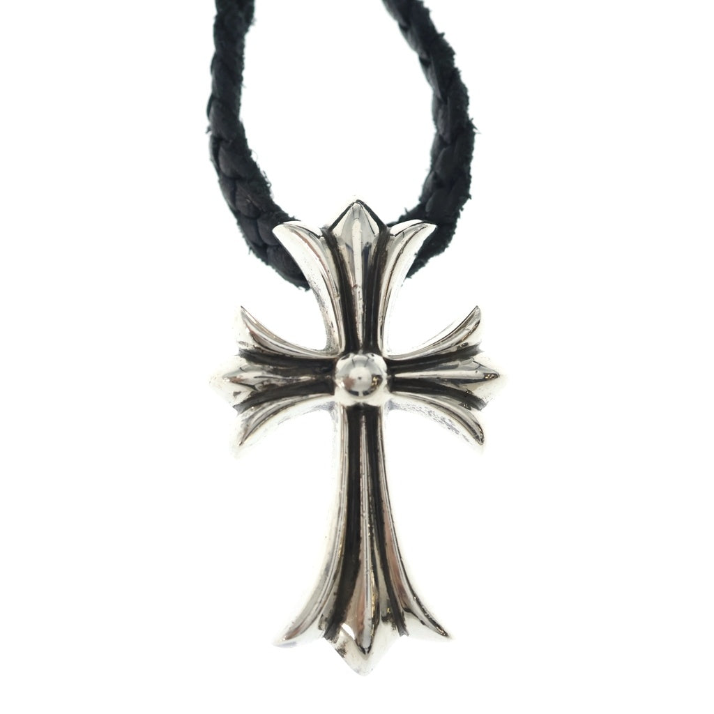 CHROME HEARTS(クロムハーツ) CH CRS SMLスモールCHクロス BC ボロチップブレイド ネックレス シルバー BCA220
