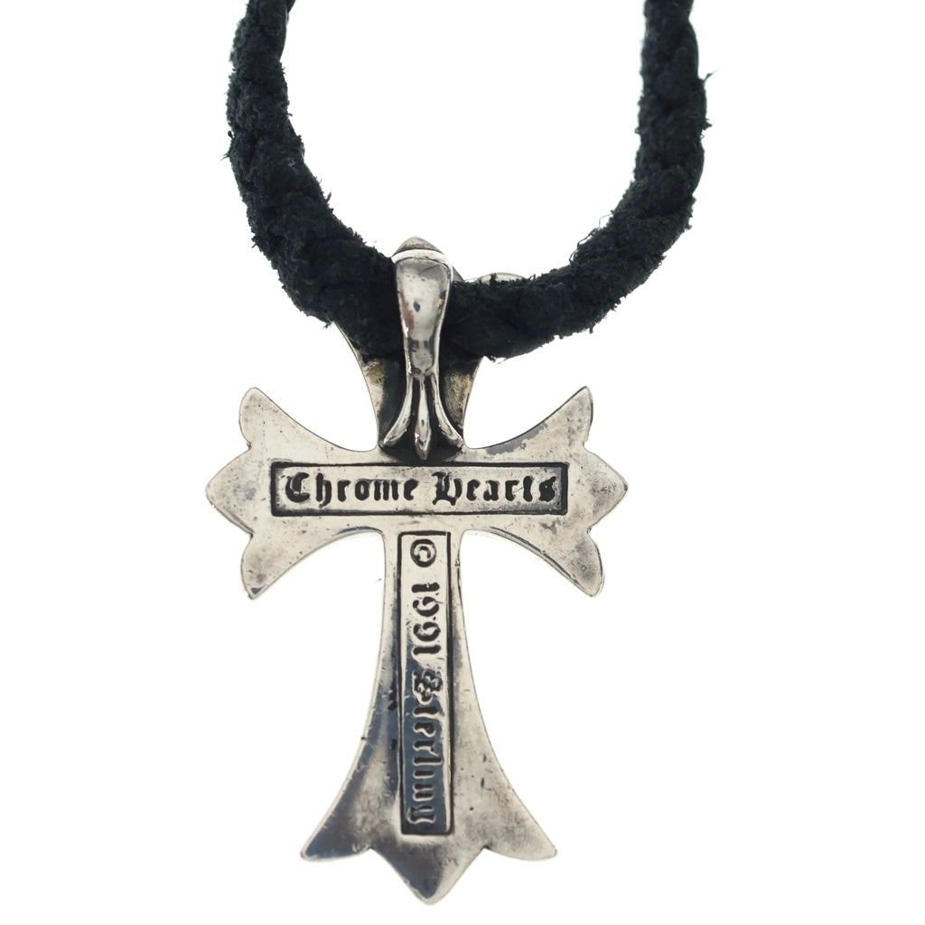 CHROME HEARTS(クロムハーツ) CH CRS SMLスモールCHクロス BC ボロチップブレイド ネックレス シルバー BCA220