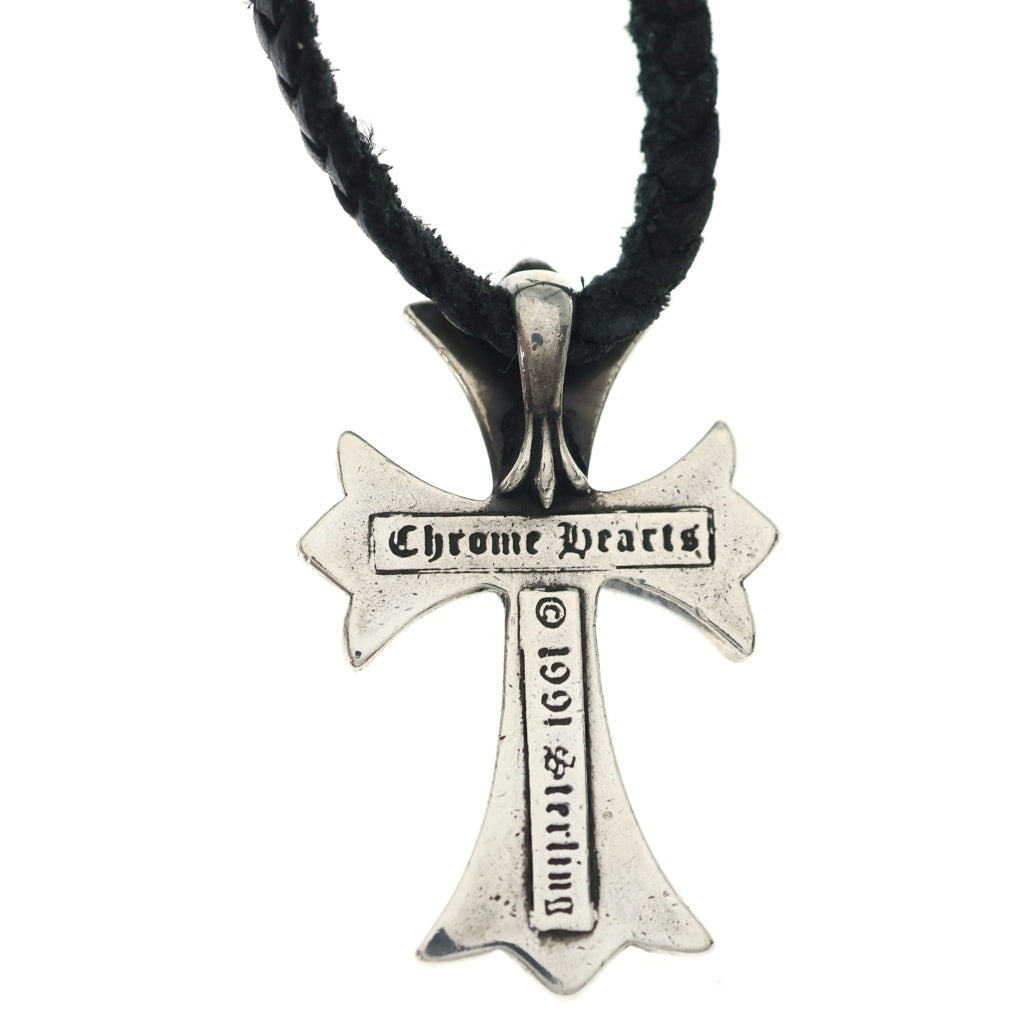 CHROME HEARTS(クロムハーツ) CH CRS SMLスモールCHクロス BC ボロチップブレイド ネックレス シルバー BCA220