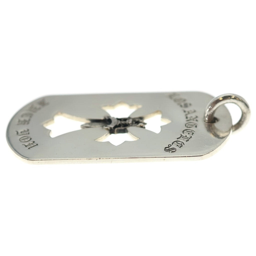 CHROME HEARTS(クロムハーツ) D TAG LRG LTD LA限定ラージドッグタグネックレストップ シルバー