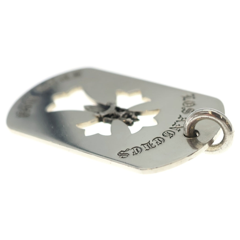 CHROME HEARTS(クロムハーツ) D TAG LRG LTD LA限定ラージドッグタグネックレストップ シルバー