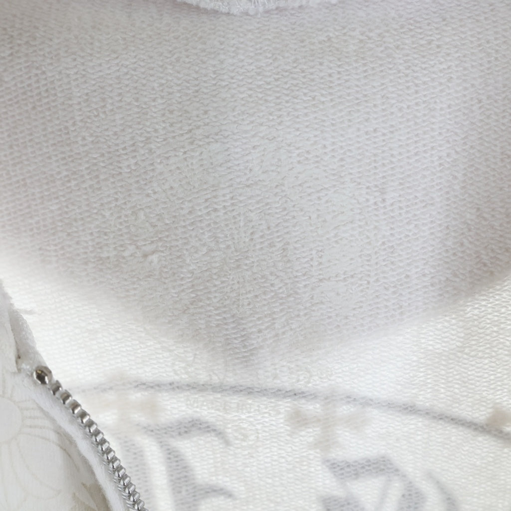 CHROME HEARTS(クロムハーツ) SWTSHRT HD ZIP CHプラス総柄バックホースプリントジップパーカー ホワイト