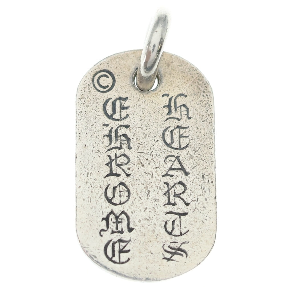 CHROME HEARTS(クロムハーツ) RAISED DOGTAG レイズドドッグタグ NYC限定 ネックレストップ シルバー