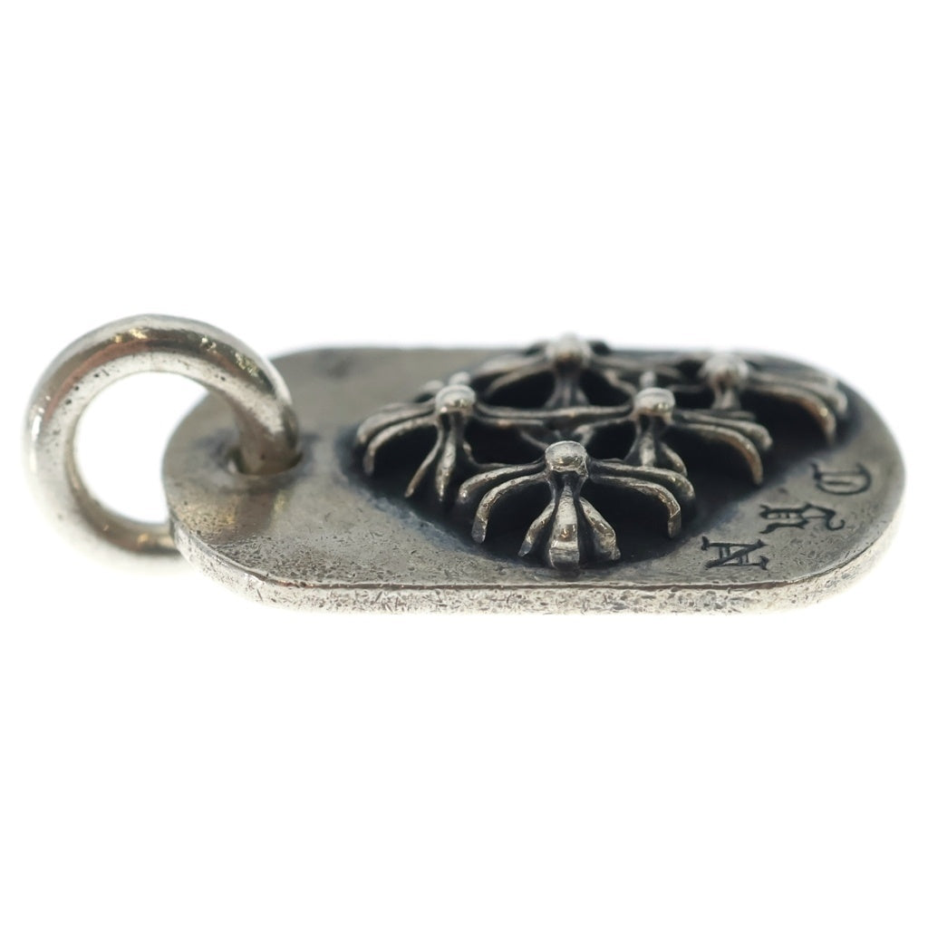CHROME HEARTS(クロムハーツ) RAISED DOGTAG レイズドドッグタグ NYC限定 ネックレストップ シルバー