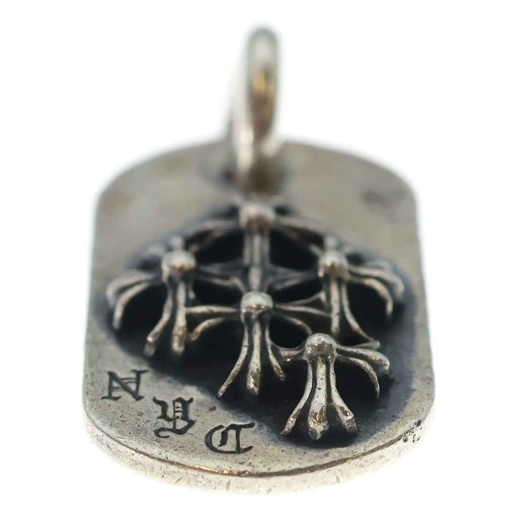 CHROME HEARTS(クロムハーツ) RAISED DOGTAG レイズドドッグタグ NYC限定 ネックレストップ シルバー