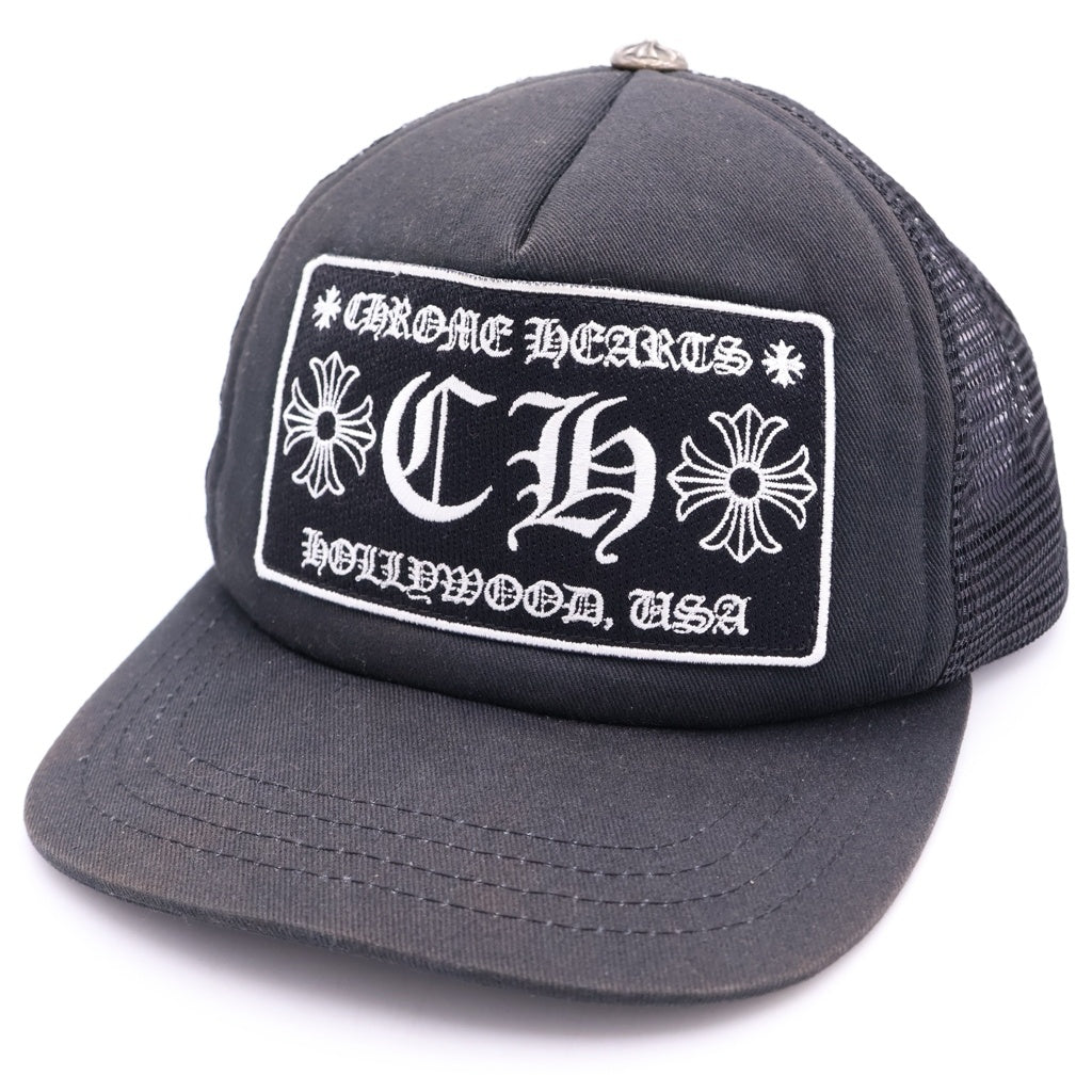 CHROME HEARTS(クロムハーツ) TRUCKER CAP CHパッチ メッシュ トラッカーキャップ 帽子 ブラック