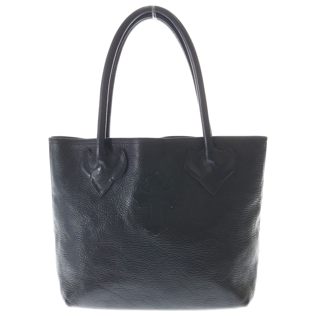 CHROME HEARTS(クロムハーツ) FS TOTE FSトート クロスパッチ付きレザートートバッグ