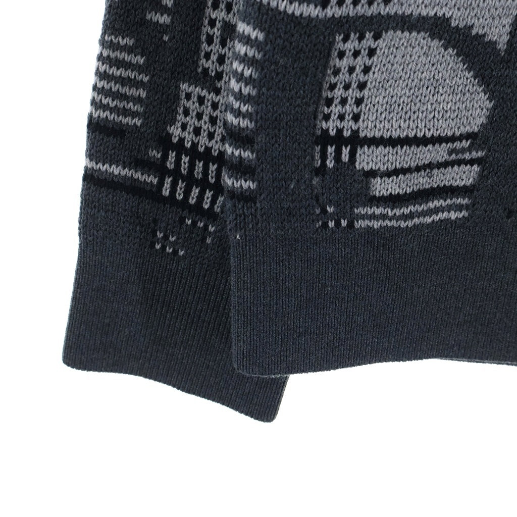 Christian Dior(クリスチャンディオール) 21AW Oblique Wool Jacquard Sweater オブリーク ウール ジャガード ニット セーター 213M658AT377 グレー
