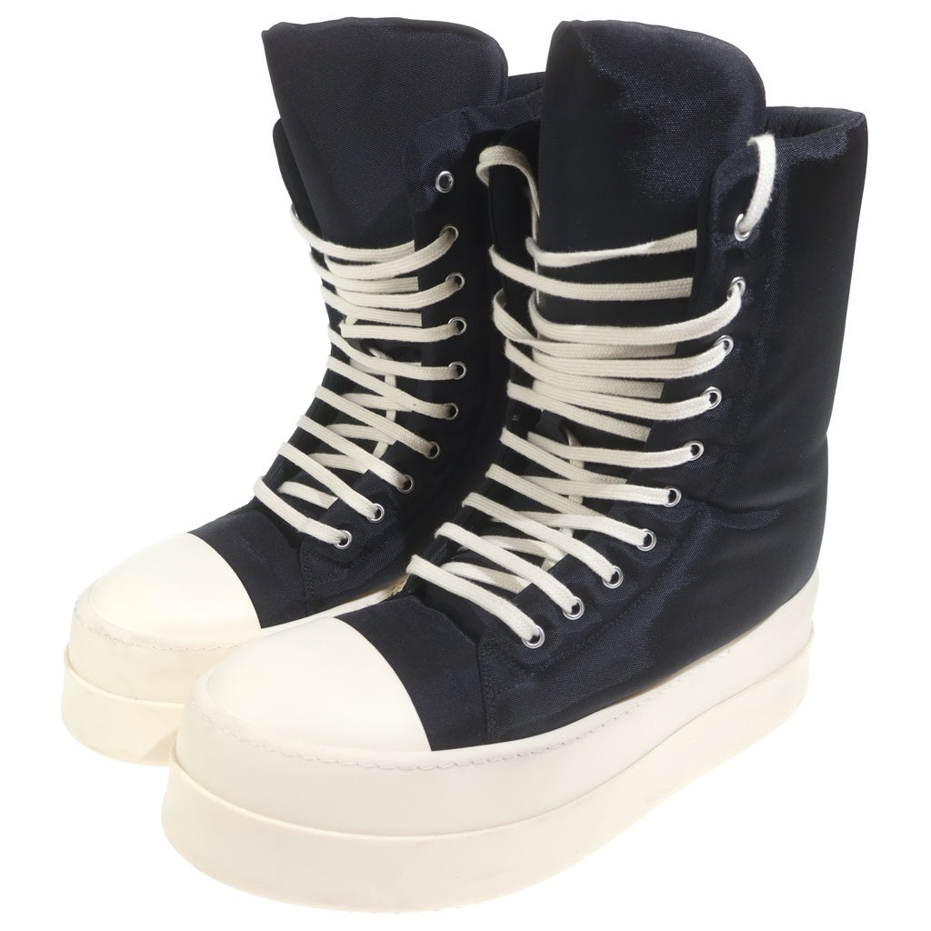 DRKSHDW(ダークシャドウ) MEGA BUMPER JUMBO SNEAKS メガバンパー スニークス ハイカットスニーカー ブラック/ホワイト DU01F4830