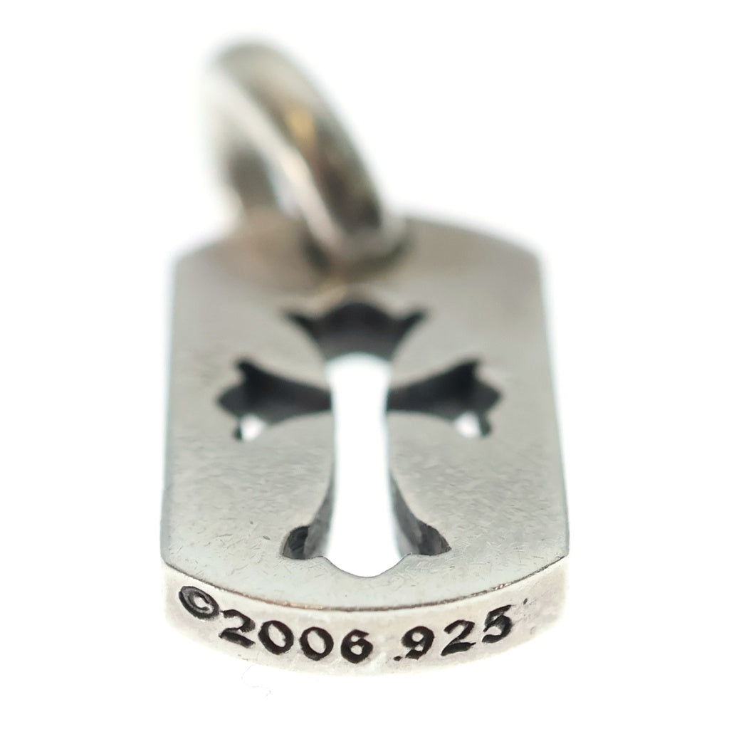 CHROME HEARTS(クロムハーツ) DT TNY CO CRS タイニーカットアウトクロスドッグタグ チャーム ペンダントトップ シルバー BCA252