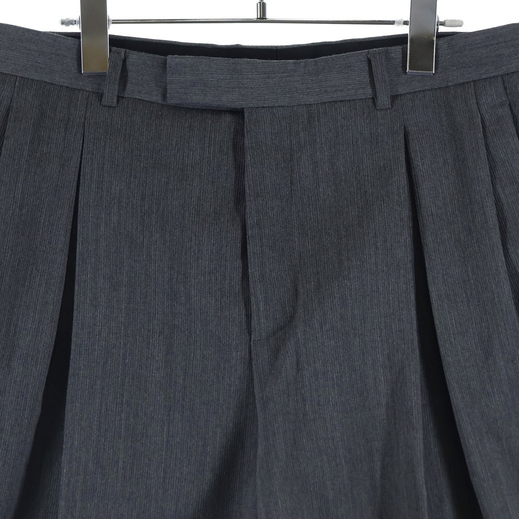DIOR(ディオール) センタープレス ストライプ スラックス パンツ グレー 513C101A6460