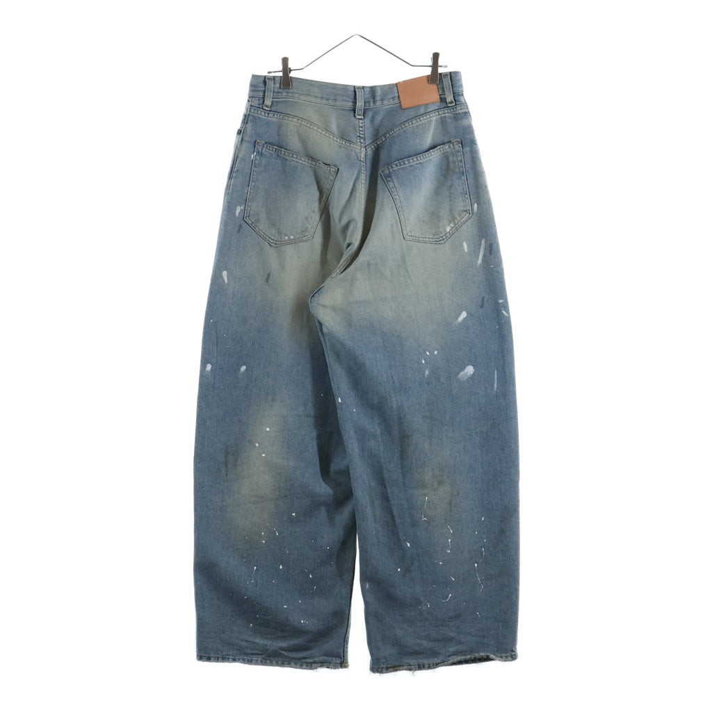 Acne Studios(アクネ ストゥディオズ) 2023F FN Trafalgar ペンキ加工 ストレートパンツ インディゴ A00429