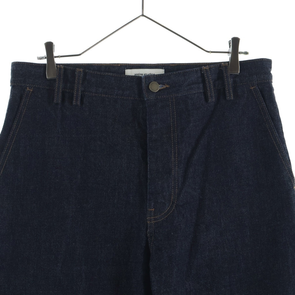 entire studios(エンタイア スタジオ) 25AW CUFF JEAN RAW ストレートデニムパンツ インディゴ ESM-W25-11011-RA