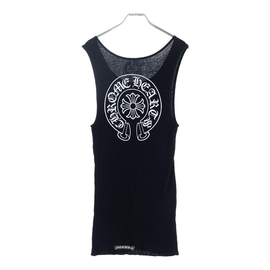 CHROME HEARTS(クロムハーツ) Back Horseshoe Print Tank Top バックホースシュープリント タンクトップ ブラック