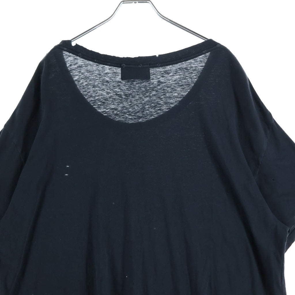 ENFANTS RICHES DEPRIMES(アンファンリッシュデプリメ) CLASSIC LOGO TEE クラシックロゴ ヴィンテージ加工 半袖シャツ 半袖カットソー ブラック
