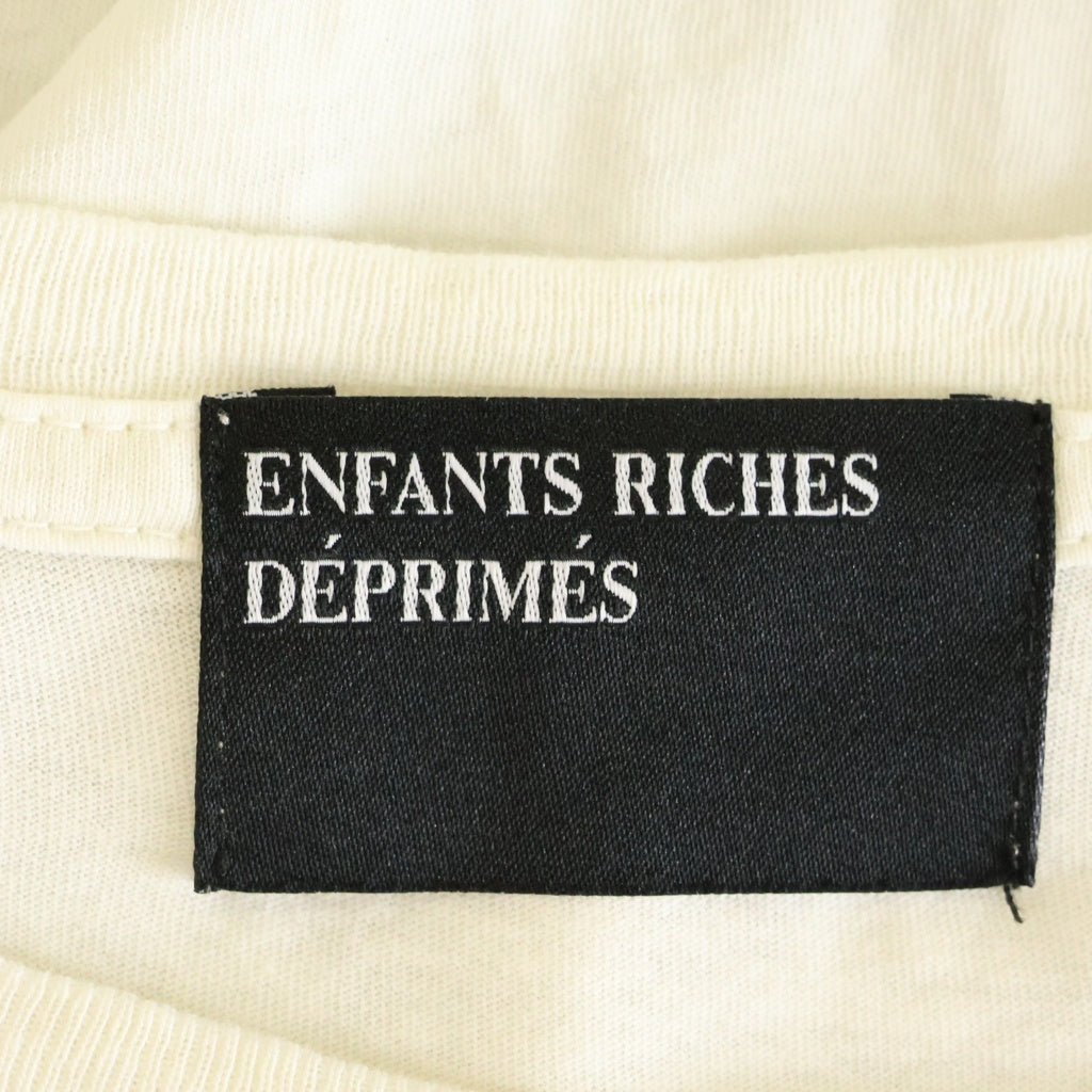 ENFANTS RICHES DEPRIMES(アンファンリッシュデプリメ) IDI AMIN DADA T-SHIRT ヴィンテージ加工 半袖Tシャツ 半袖カットソー ホワイト