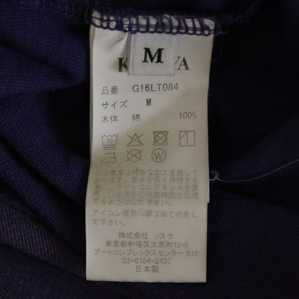 KAMIYA(カミヤ) フロントプリント 長袖Tシャツ パープル G16LT084