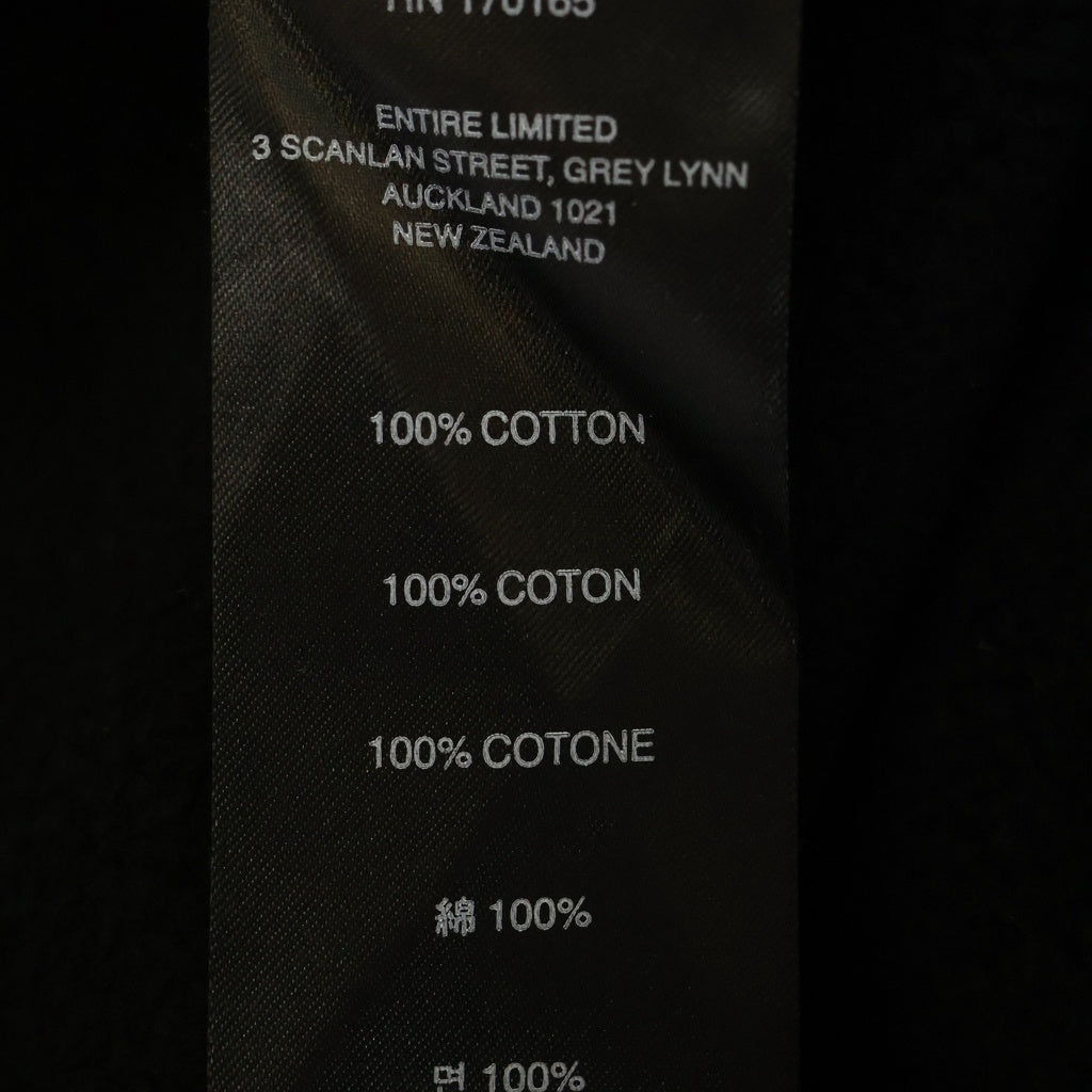 entire studios(エンタイア スタジオ) Straight Leg Sweatpant ストレート スウェットパンツ ブラック UNU-25-3017