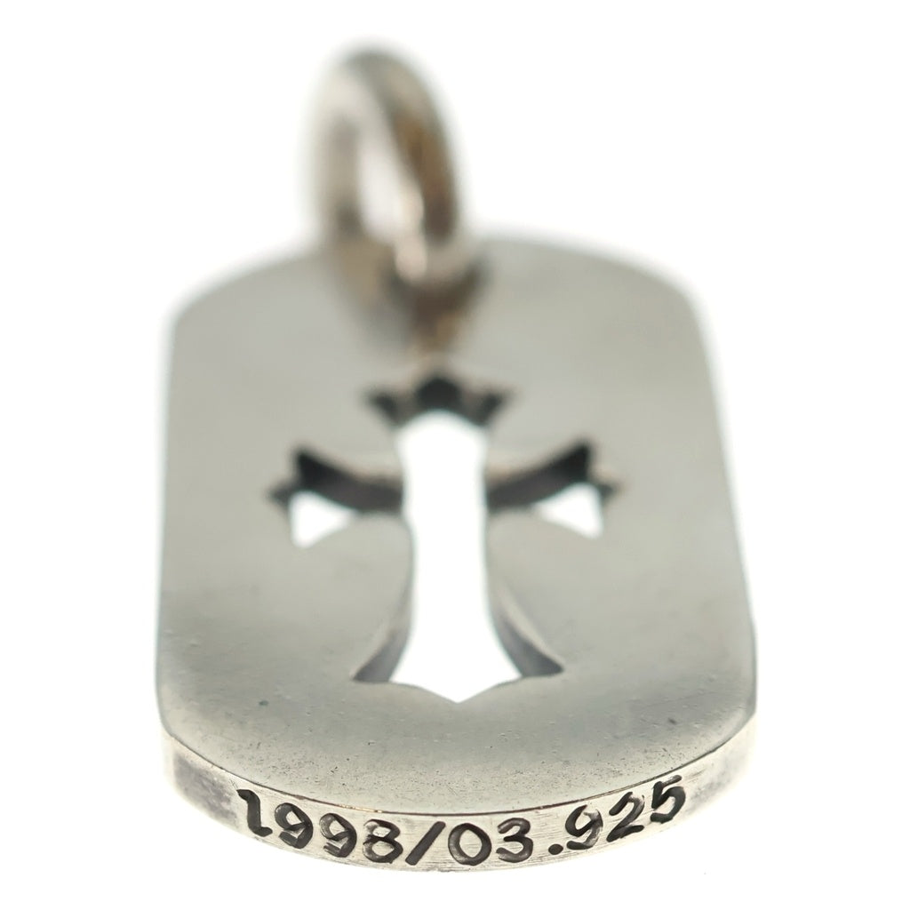CHROME HEARTS(クロムハーツ) D TAG SML CO CRS カットアウトクロスドッグタグ スモール ペンダントトップ シルバー BCA242