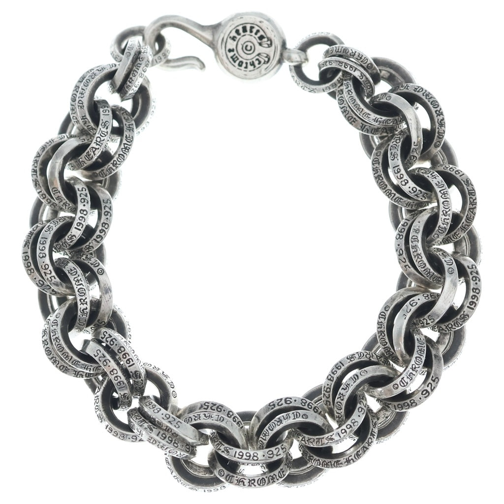 CHROME HEARTS(クロムハーツ) 2 DOUBLE B RING ダブルBリング ブレスレット シルバー BCA121