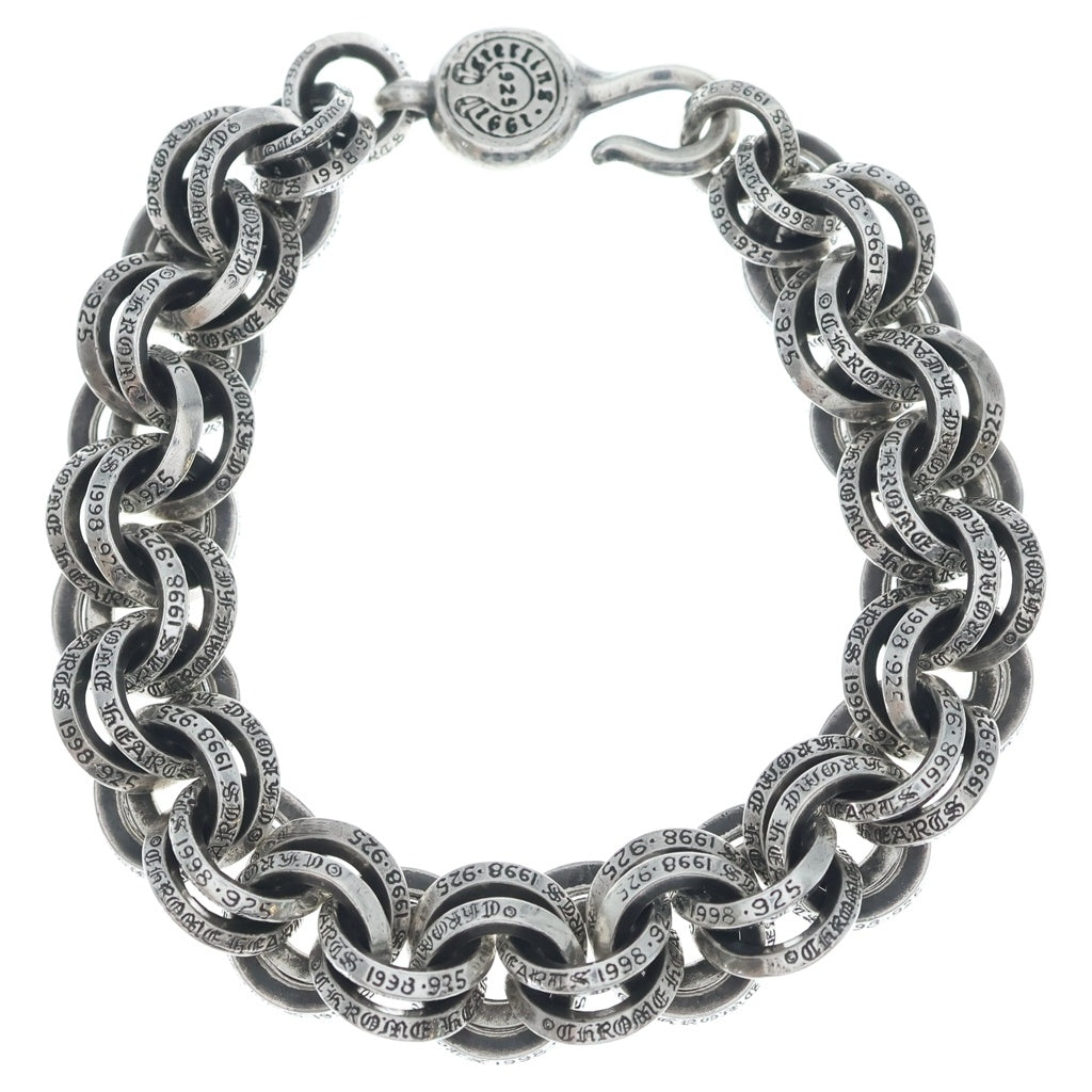 CHROME HEARTS(クロムハーツ) 2 DOUBLE B RING ダブルBリング ブレスレット シルバー BCA121