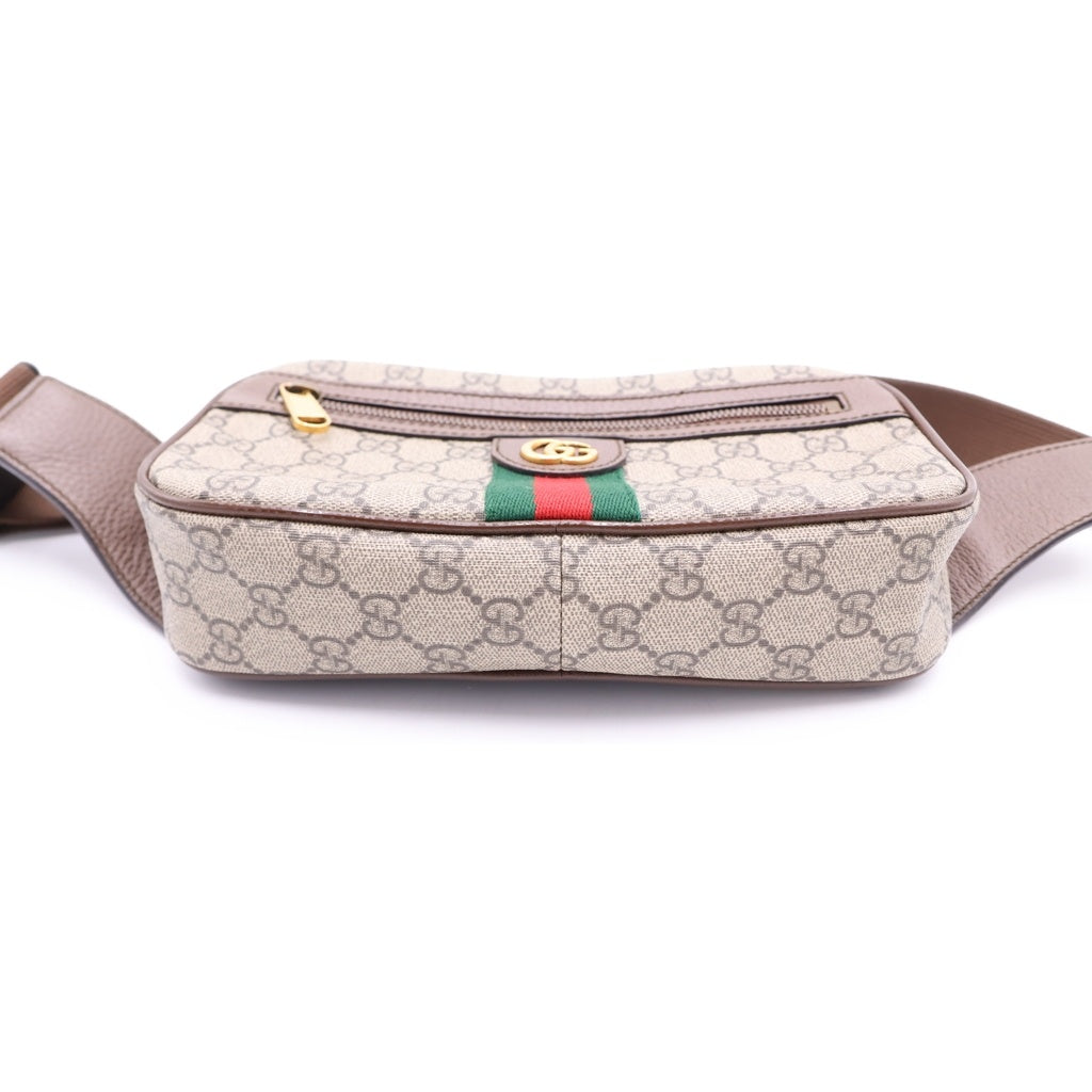 GUCCI(グッチ) GGスプリーム オフディア ベルト ウエストバッグ ブラウン 574796