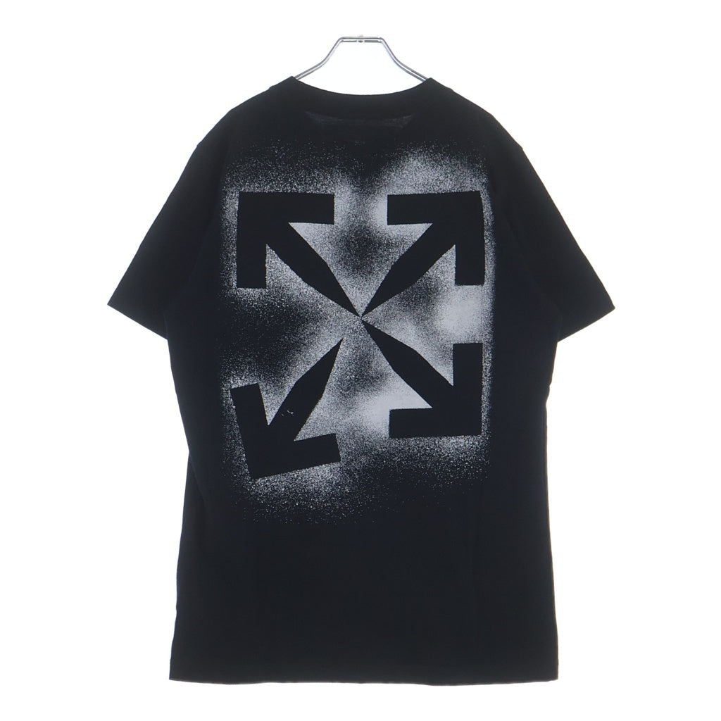 OFF-WHITE(オフホワイト) バックアロー プリント Tシャツ 半袖カットソー ブラック OMAA027E20JER006