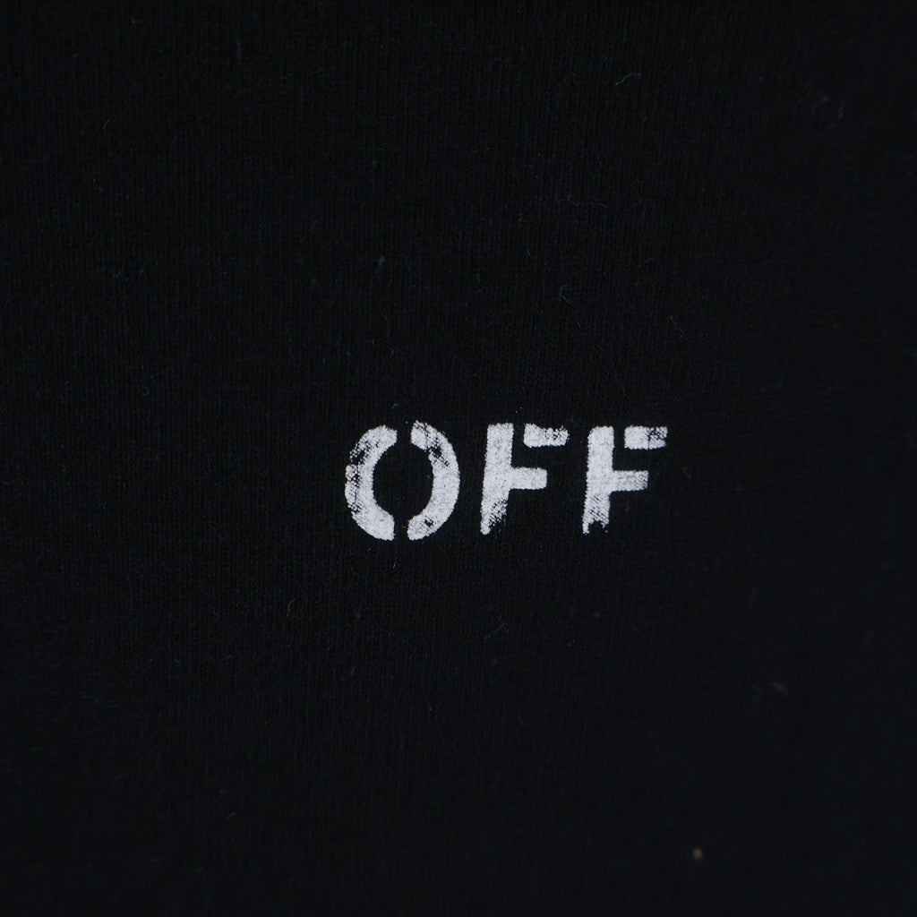 OFF-WHITE(オフホワイト) バックアロー プリント Tシャツ 半袖カットソー ブラック OMAA027E20JER006