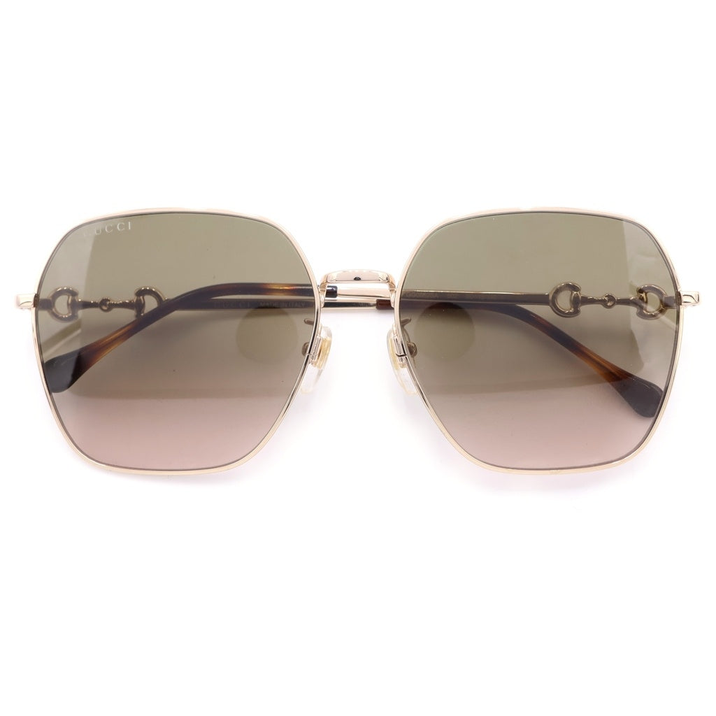 GUCCI(グッチ) ホースビット アジアンフィット サングラス ブラウン GG0882SA