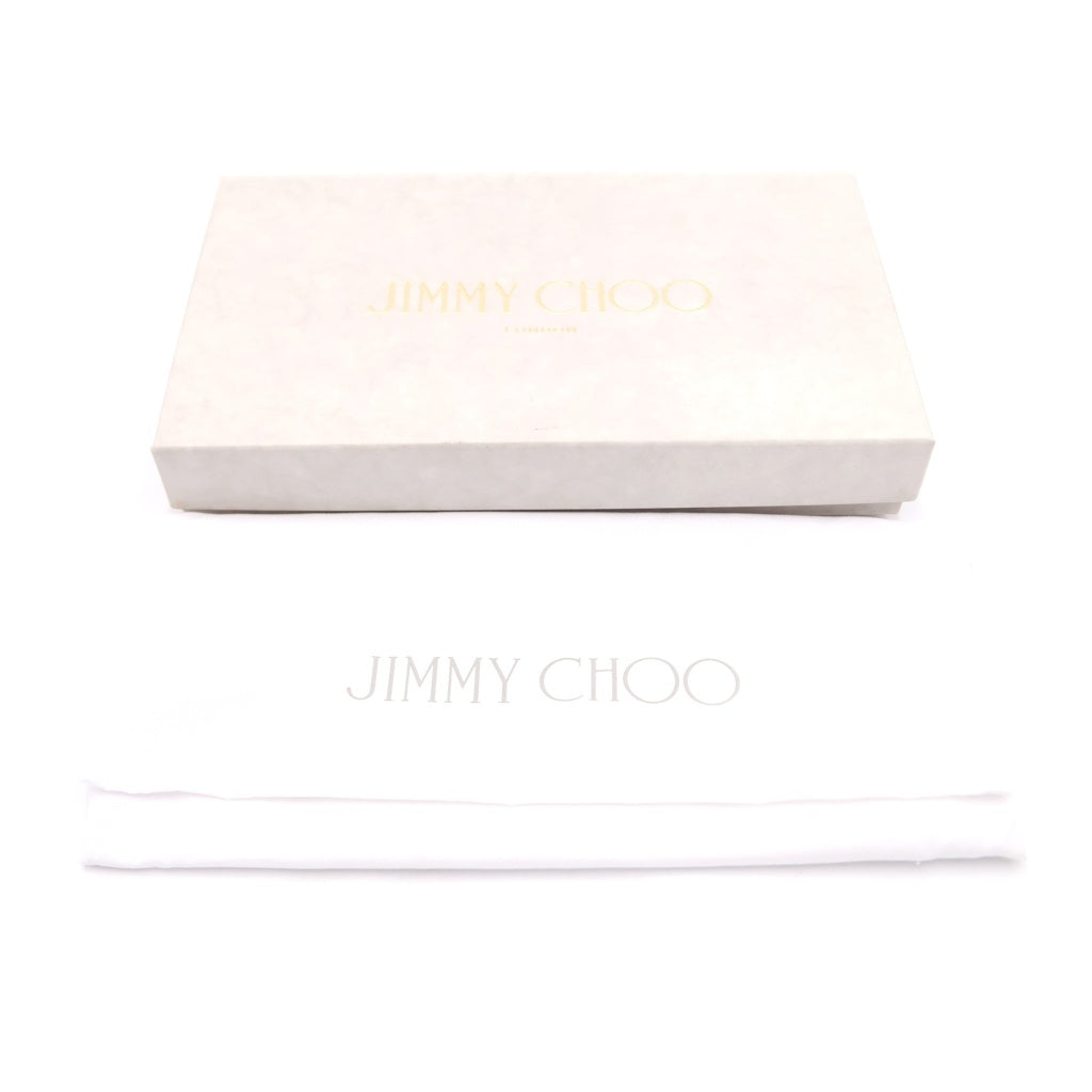 JIMMY CHOO(ジミーチュウ) スターエンボス ロングウォレット 長財布 ブラック