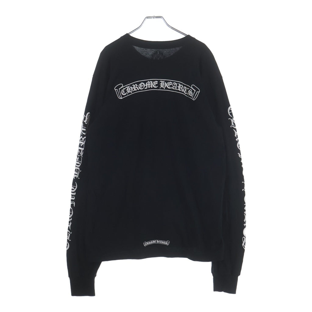 CHROME HEARTS(クロムハーツ) CH L/S T-SHIRT バックスクロールロゴ 長袖Tシャツ ロンT ブラック