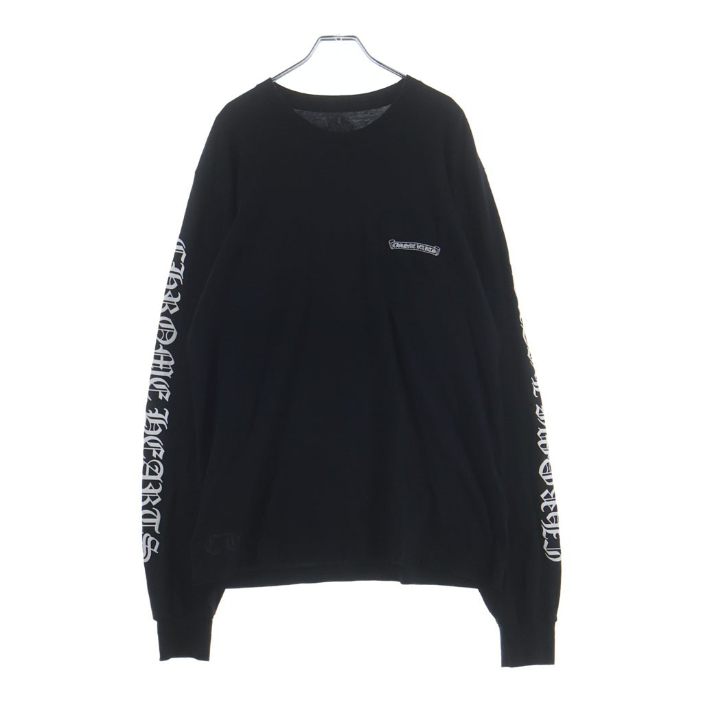 CHROME HEARTS(クロムハーツ) CH L/S T-SHIRT バックスクロールロゴ 長袖Tシャツ ロンT ブラック