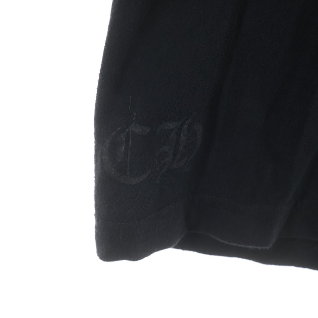 CHROME HEARTS(クロムハーツ) SCROLL LABEL T-SHIRT スクロールラベルプリント クルーネックポケット半袖Tシャツ ブラック