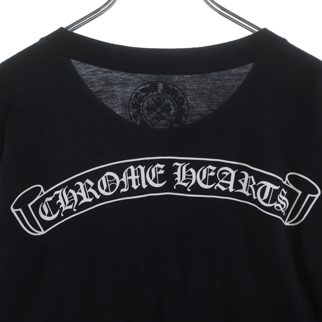 CHROME HEARTS(クロムハーツ) CH L/S T-SHIRT バックスクロールロゴ 長袖Tシャツ ロンT ブラック