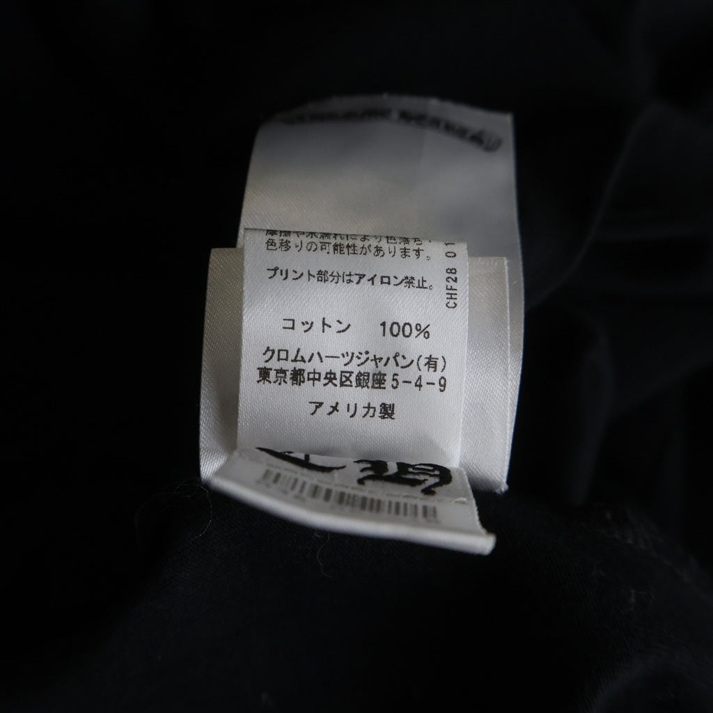 CHROME HEARTS(クロムハーツ) CH L/S T-SHIRT バックスクロールロゴ 長袖Tシャツ ロンT ブラック