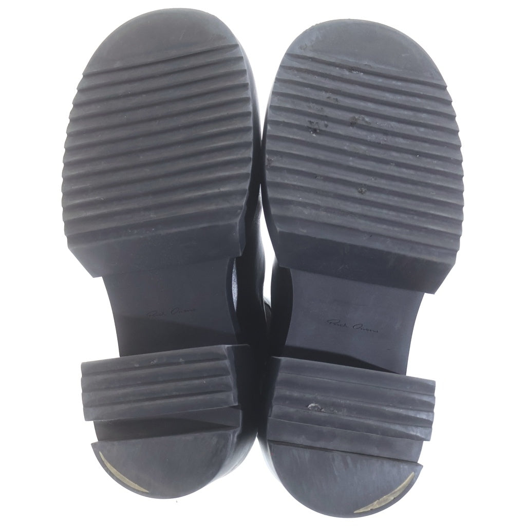 Rick Owens(リックオウエンス) 23SS Beatle Bogun ビートルボーガン カーフレザー サイドゴア ブーツ ブラック RU01C4832