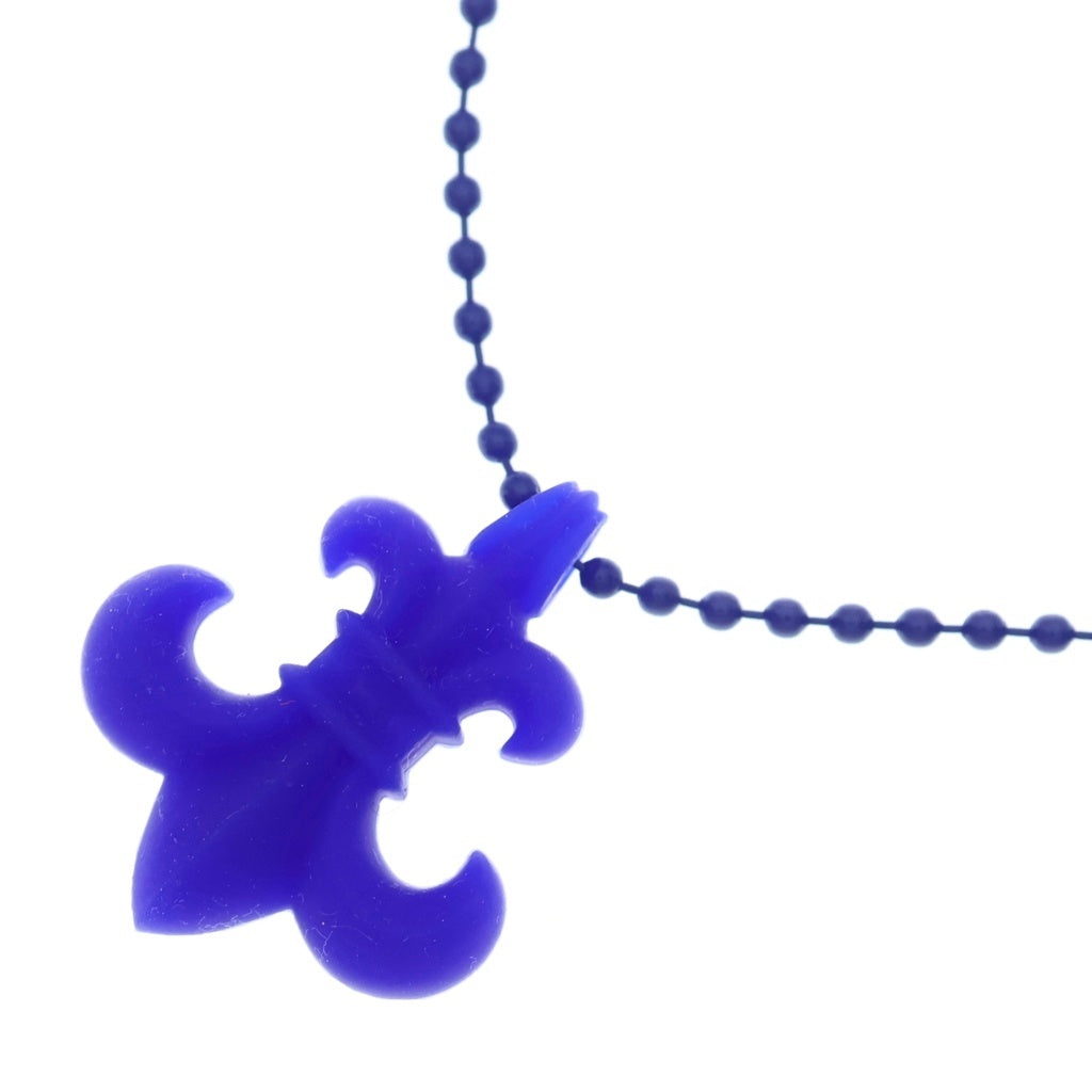 CHROME HEARTS(クロムハーツ) RUBBER BS FLUER ラバーフレア シリコンネックレス ブルー レディース