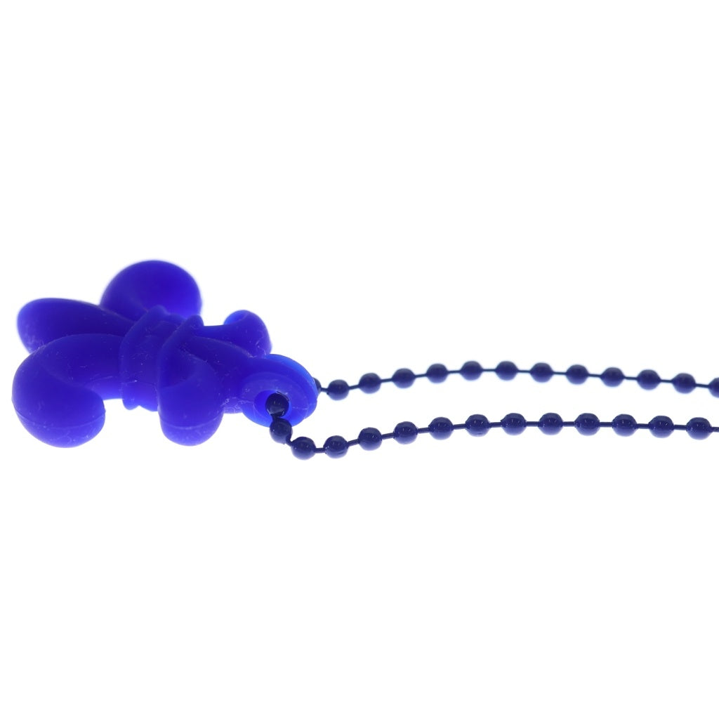CHROME HEARTS(クロムハーツ) RUBBER BS FLUER ラバーフレア シリコンネックレス ブルー レディース