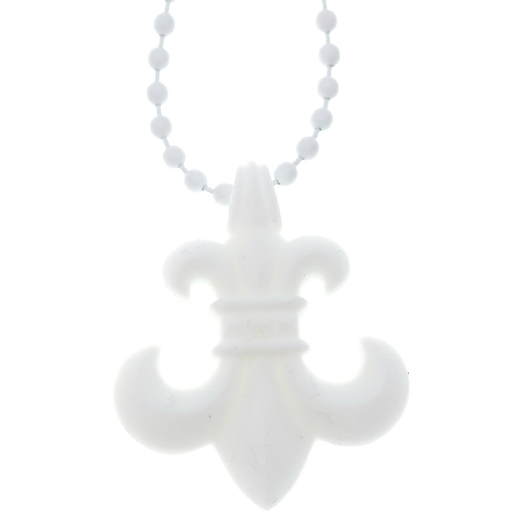 CHROME HEARTS(クロムハーツ) RUBBER BS FLUER ラバーフレア シリコンネックレス ホワイト