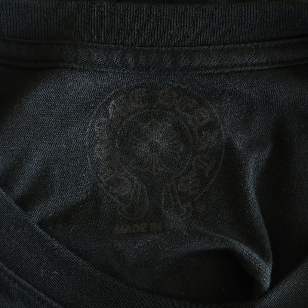 CHROME HEARTS(クロムハーツ) CH T-SHRT 1 スクロールラベルバックプリント半袖Tシャツカットソー ブラック